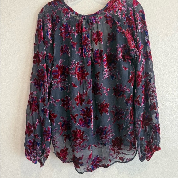 Rag & Bone Yuni Burnout Blouse Size Small - Picture 4 of 6